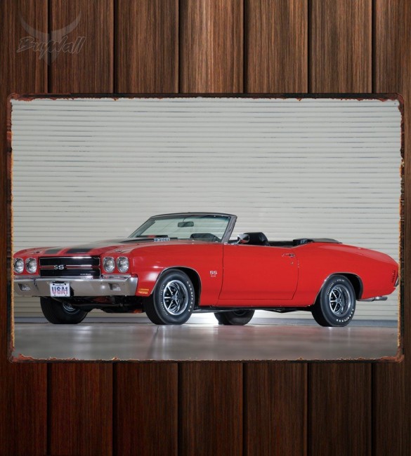 Металлическая табличка Chevrolet Chevelle SS Convertible Металлическая табличка Chevrolet Chevelle SS Convertible